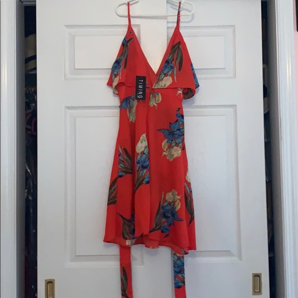 NWT HOST PICK Ruffled spaghetti strap dress - Picture 5 of 5